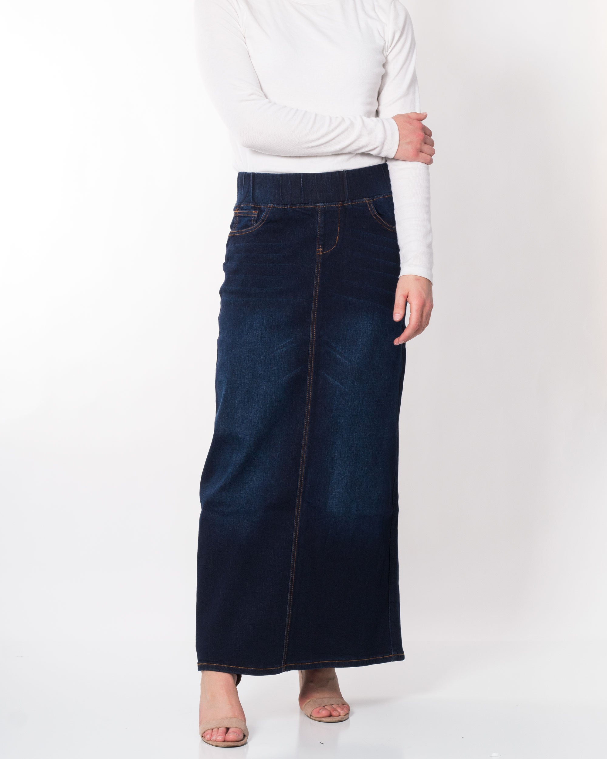 Ava's Maxi Denim Skirt