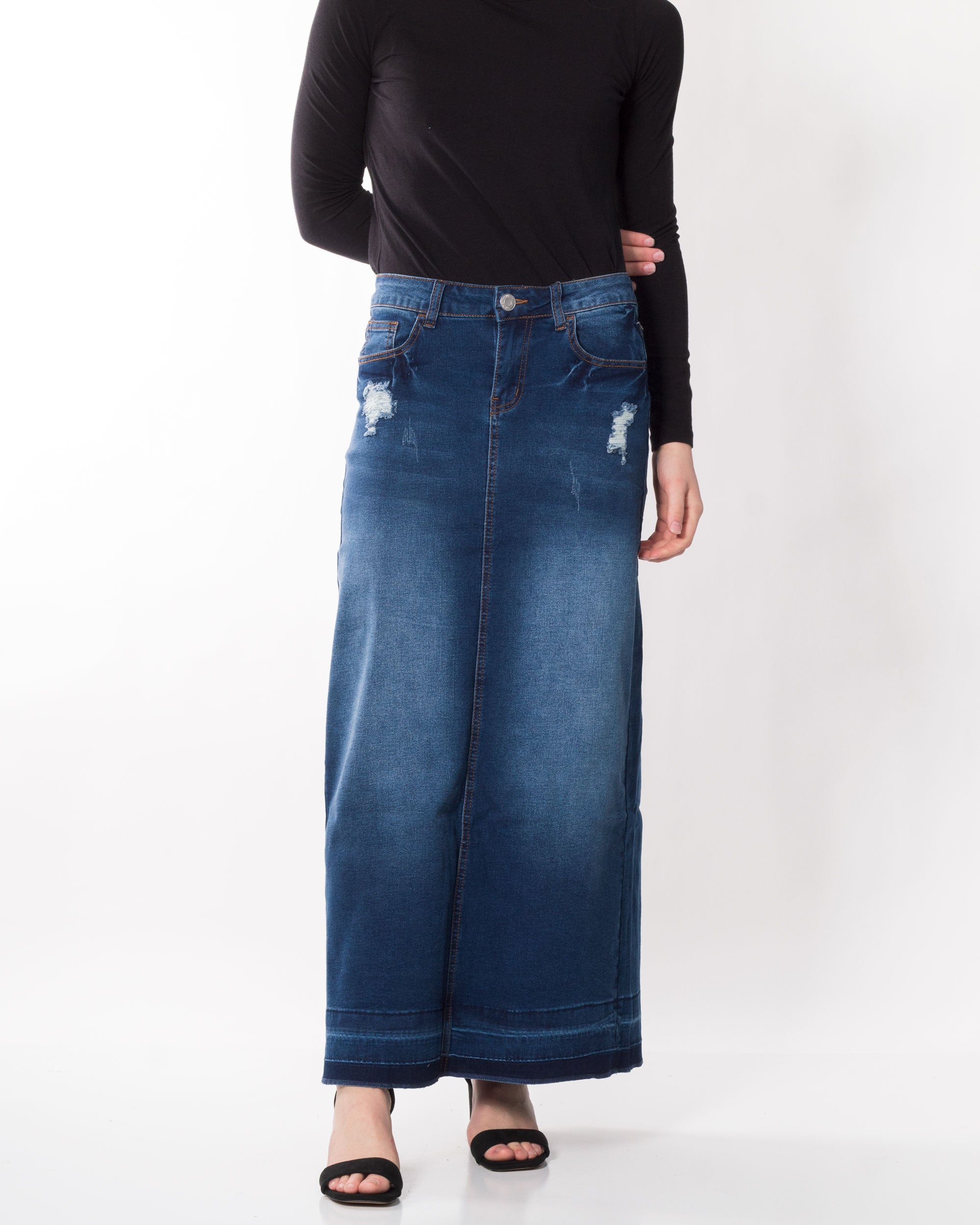 Sabrina's Maxi Denim Skirt