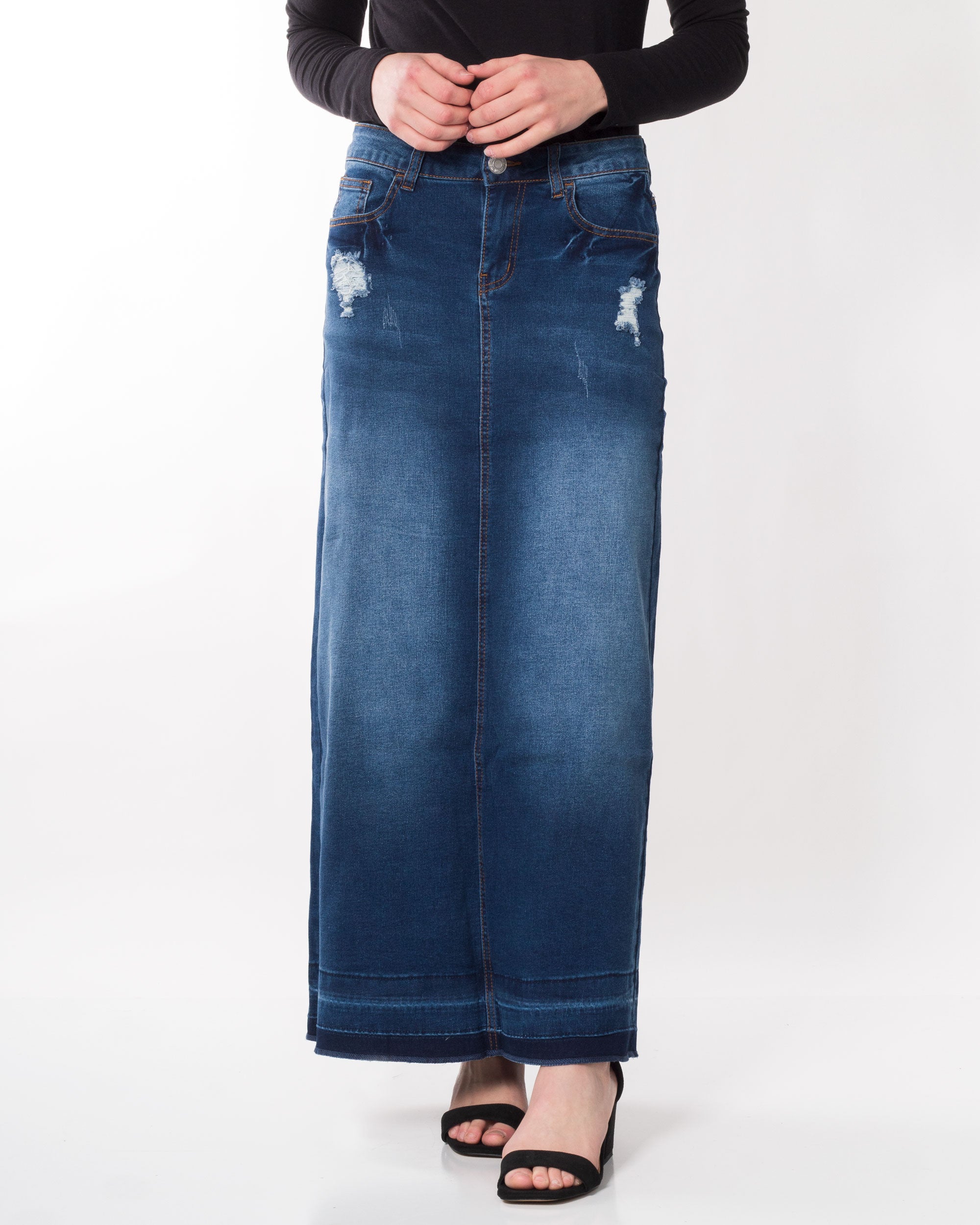 Sabrina's Maxi Denim Skirt