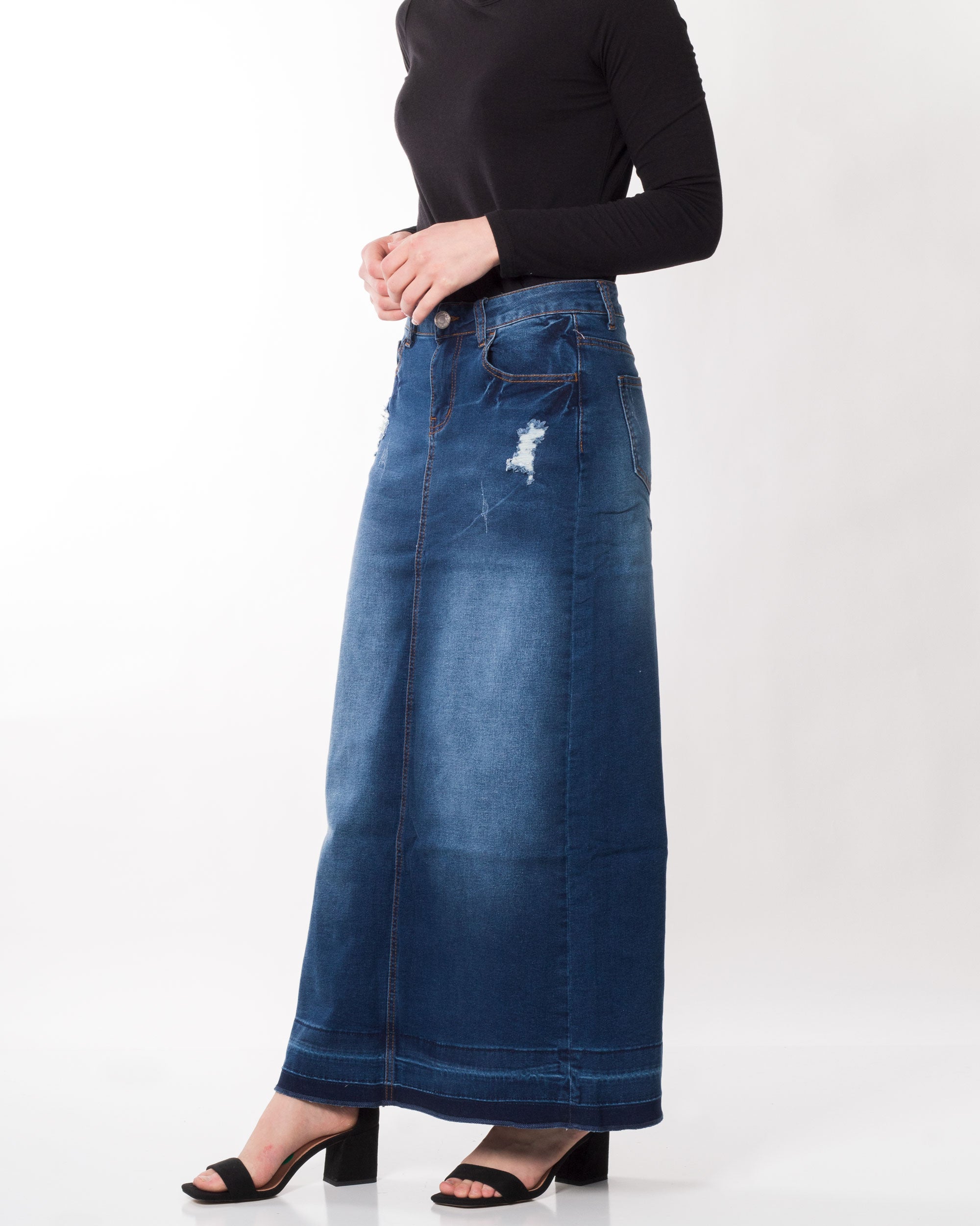 Sabrina's Maxi Denim Skirt