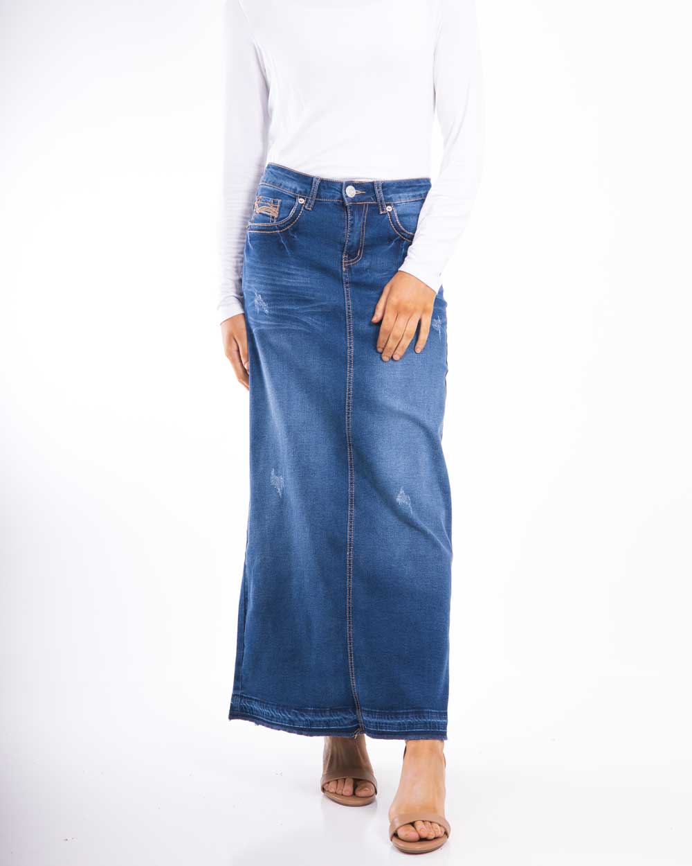 Kalani's Maxi Denim Skirt